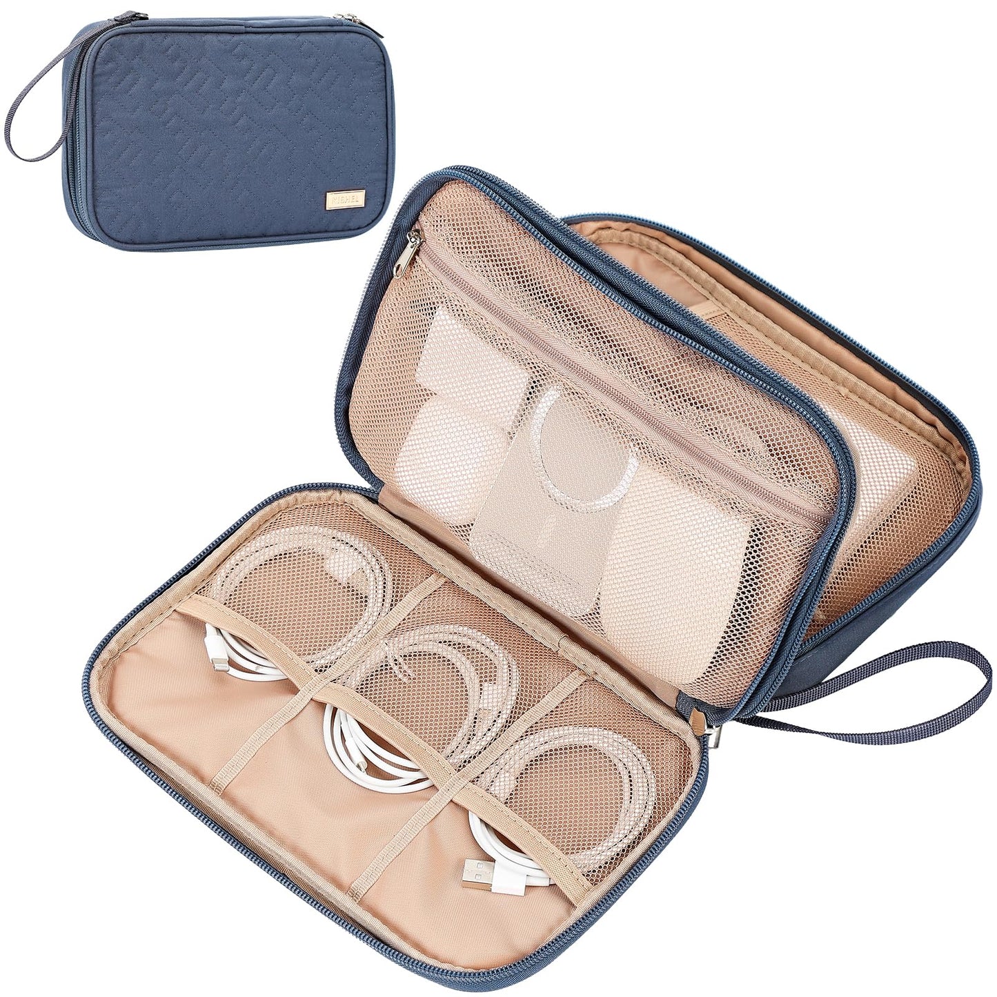 Travel Cord Organizer Case for Cables and Chargers