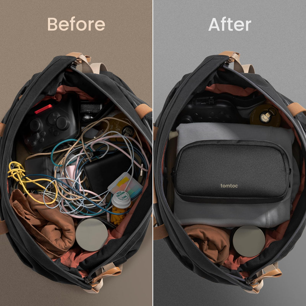 Water-Resistant Tech Organizer for Travel Essentials