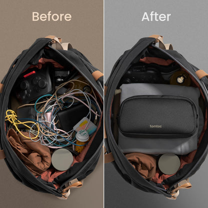 Water-Resistant Tech Organizer for Travel Essentials