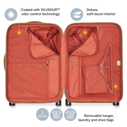 Hardside Luggage with Smooth Spinner Wheels