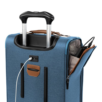 Softside Checked Luggage with 8-Wheel Spinner