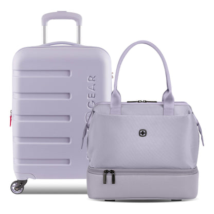 Hardside Carry-On Luggage with Built-In Cupholder
