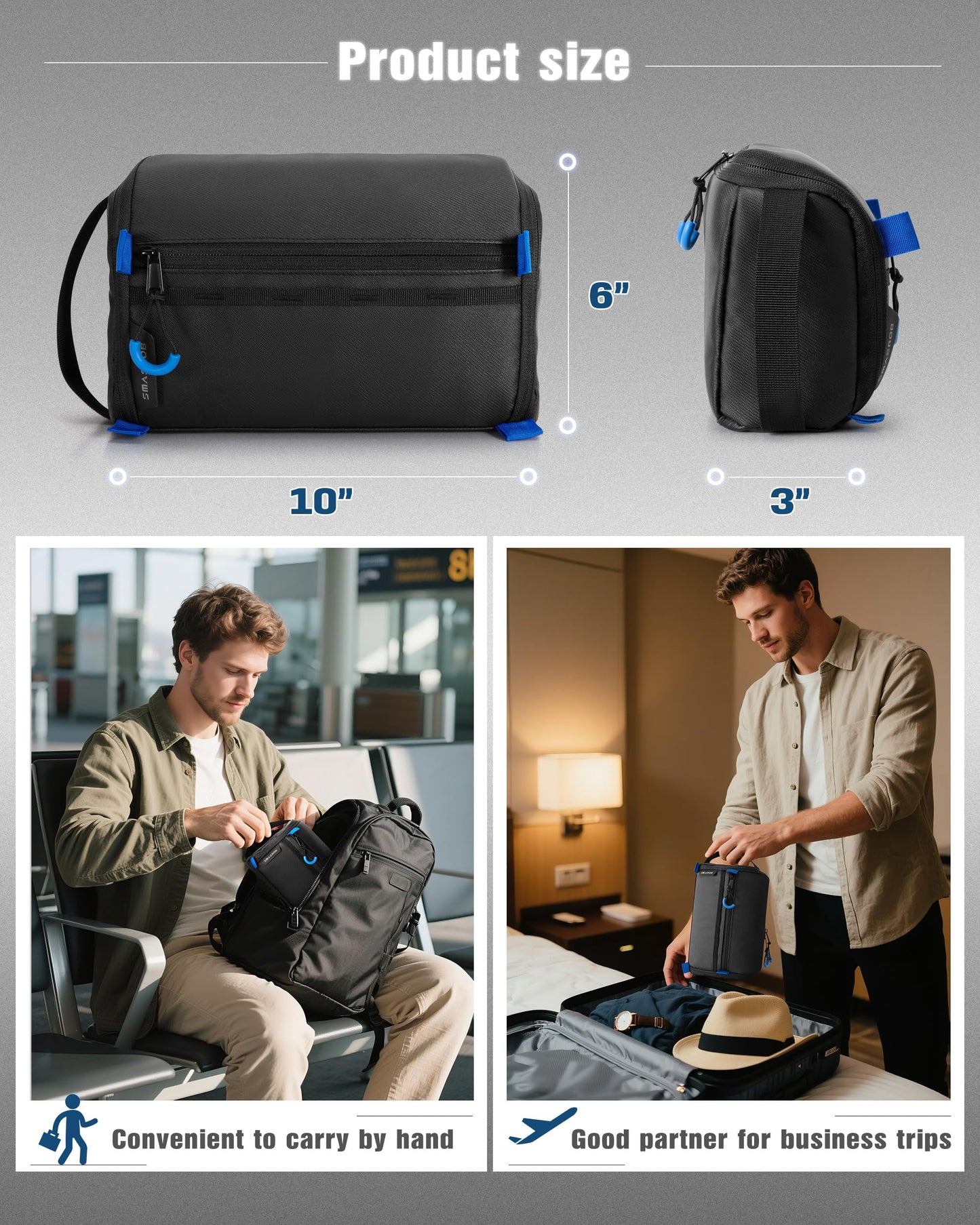 Tech Organizer Travel Case for Chargers and Cables