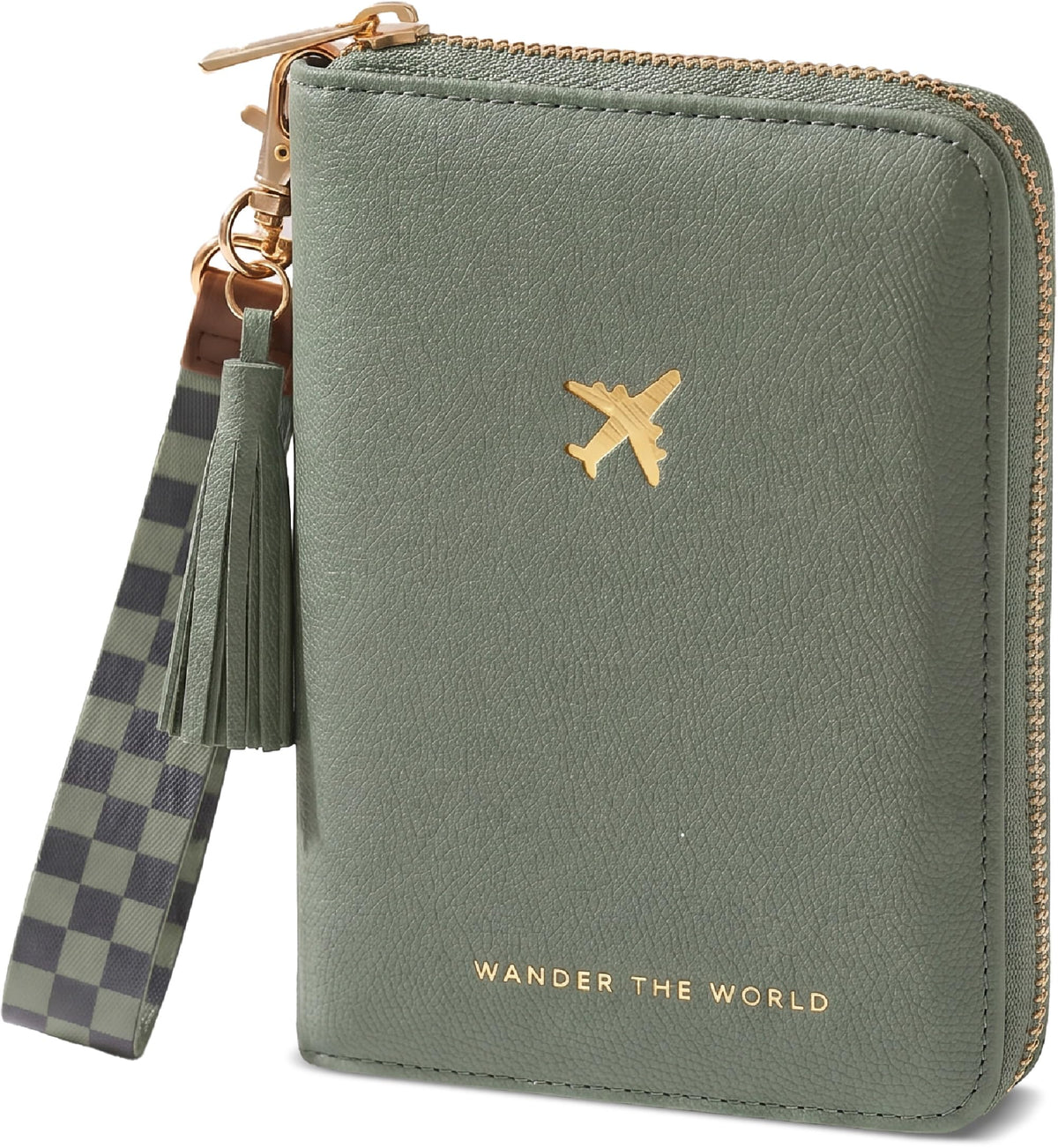 Passport Holder with Detachable Wristlet Strap
