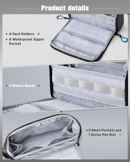 Tech Organizer Travel Case for Chargers and Cables