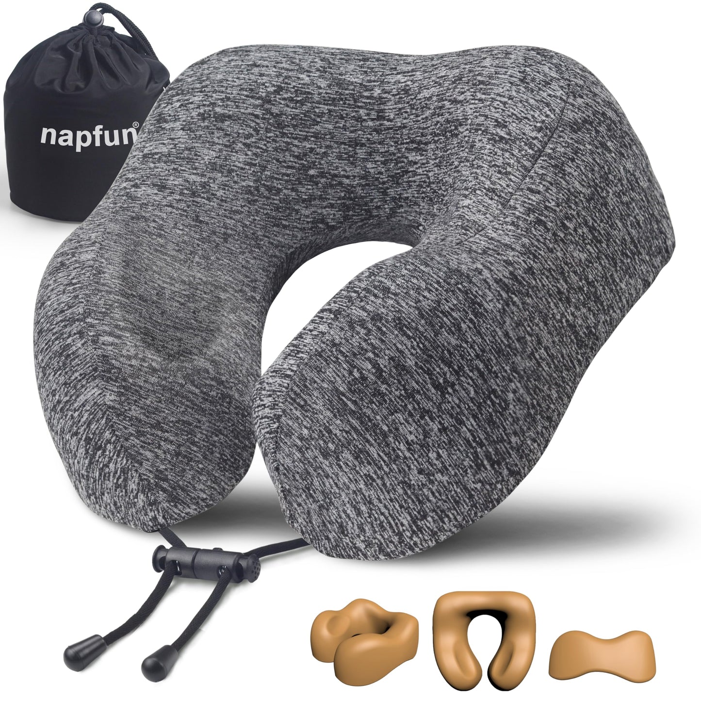 Memory Foam Travel Neck Pillow for Airplane Comfort