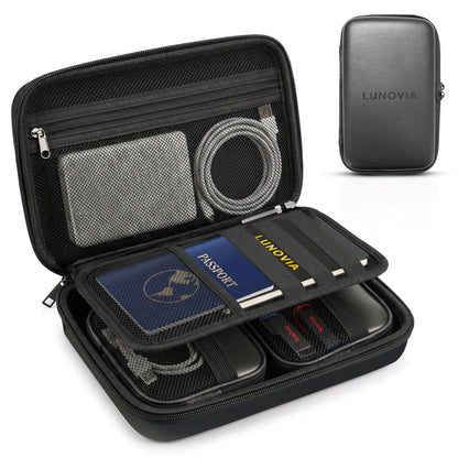 Hardshell Tech Organizer with Removable Pouches
