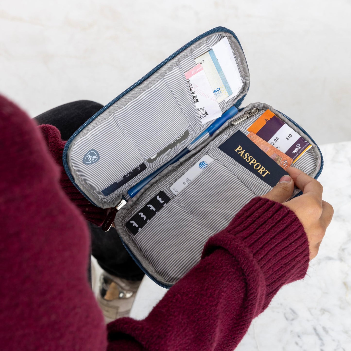 Travelon Rfid Blocking Family Passport Wallet