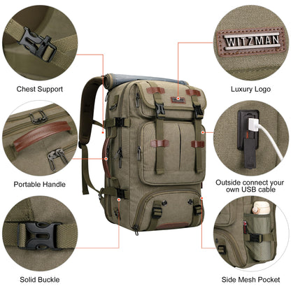 45L Carry-On Travel Backpack with Spacious Design