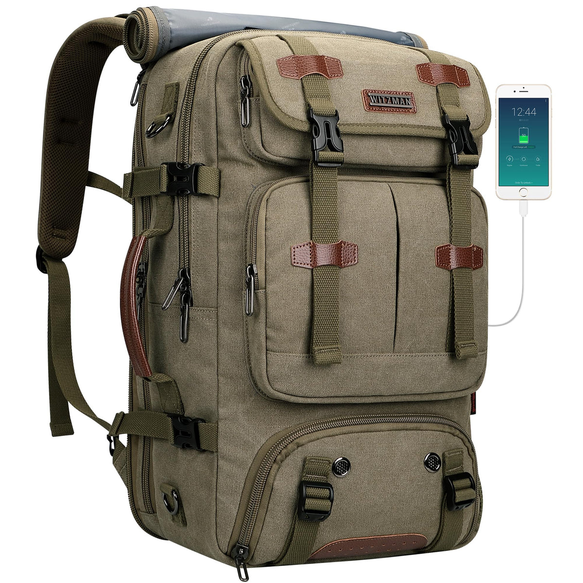 45L Carry-On Travel Backpack with Spacious Design